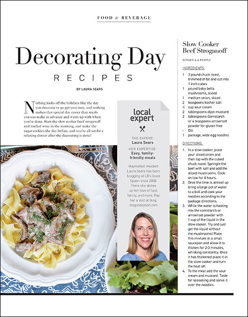 Decorating Day Recipes